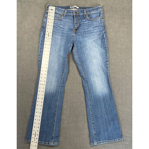 Levis 515 Jeans Women 14 Blue Bootcut Medium Wash Stretch Denim Classic Everyday - Picture 2 of 11